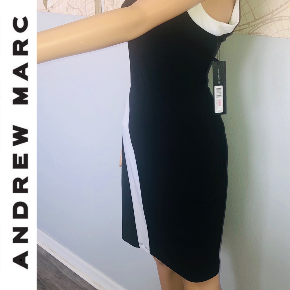 Andrew Marc Color Block Dress - Picture 2 of 6
